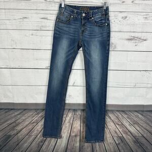 Rock & Roll Cowgirl Jeans Womens 26 Long Blue Straight Riding Western Midrise